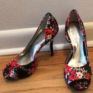 Jessica Simpson Floral Heels Size 5.5